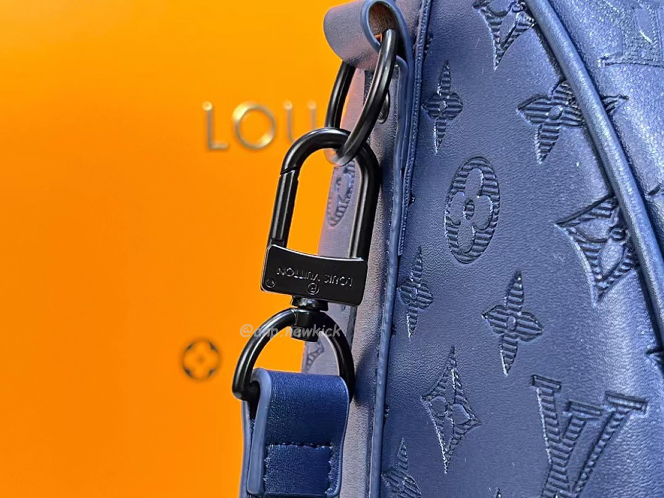 Louis Vuitton Keepall Bandouliere Monogram 50 Navy Duffel Bag (4) - newkick.app